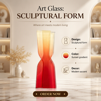 Trophée en cristal dégradé personnalisé en forme de sablier créatif, pour récompenses de réunions annuelles d'entreprise et médailles d'honneur