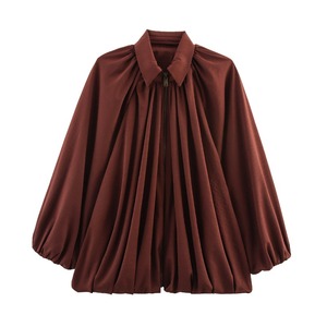 Camicia da Donna Casual <span class=keywords><strong>con</strong></span> Colletto <span class=keywords><strong>a</strong></span> <span class=keywords><strong>Pipistrello</strong></span>, Nuova Collezione Autunno 2026, Stile alla Moda, Vestibilità Ampia, per il Commercio all'Ingrosso - Product Image 6