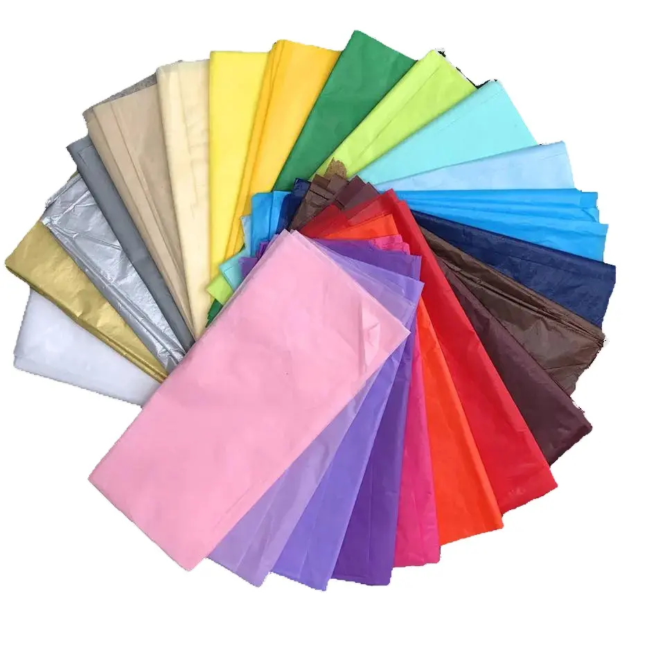 Op Maat Bedrukt Gecoat Pulp Zwart Logo Wit Papier Vel Bloem Inpakpapier Geschenken Kleding Handtassen Tissues Verpakte Dozen