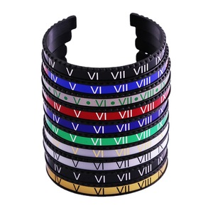 Bracelets ajustables en acier inoxydable en forme de C pour couples, avec chiffres romains, accessoires pour femmes 2024, vente en gros - Product Image 2