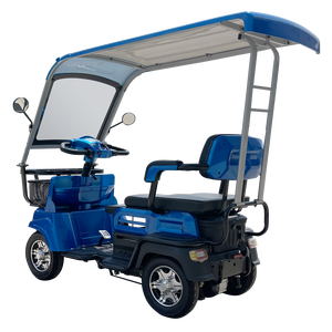 Nouveau modèle 2026 : Voiturette électrique 3 places à 4 roues 800W avec carrosserie ABS – Mini véhicule électrique et scooter de mobilité pour centres de villégiature, parcs et campus - Product Image 3