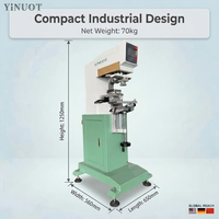 Machine d'impression par tampographie monochrome durable, imprimante d'étiquettes, nouvelle technologie automatique à servomoteur NFC YiNUOT, 1500 cycles/heure, mondiale