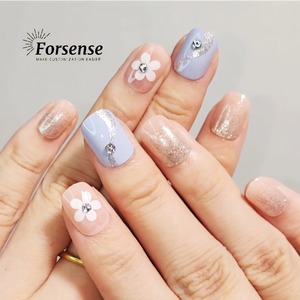 <span class=keywords><strong>Faux</strong></span> ongles à presser diamant 3d de luxe faits à la main pour les filles <span class=keywords><strong>faux</strong></span> ongles de haute qualité avec des fleurs mignonnes personnalisées - Product Image 2