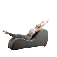 Sillón Reclinable Moderno de Madera para Balcón, Dormitorio, Apartamento Pequeño, Sala de Estar, Sofá Individual Creativo, Silla de Yoga
