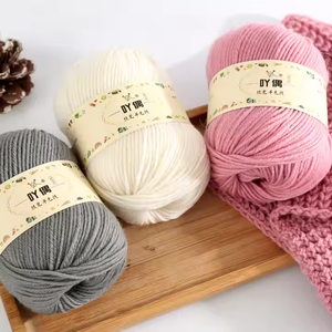 Nhà Máy Trực Tiếp Bán Buôn 100% Tinh Khiết Cừu Len Trung Bình Dày Tay Dệt Kim Áo Len Nhuộm Nhung Chủ Đề - Product Image 4