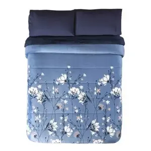 Vianney Arctic Winter Blanket Matrimonial Size <b>Floral</b> Pattern Quilted <b>Bedding</b> for Adults - Product Image 5