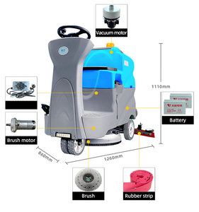 70L sạch bể nước thương mại ướt khô sàn làm sạch quét công nghiệp mini đi xe trên sàn Scrubber - Product Image 6