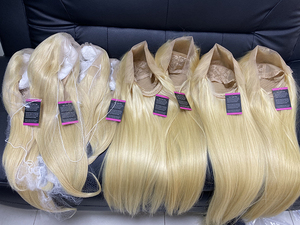Borui <span class=keywords><strong>วิก</strong></span>ผมยาว13x4 13X6 1B ผมมนุษย์สีบลอนด์613ใสมีลูกไม้ด้านหน้า360 HD แบบเต็มวิกผมด้านหน้า - Product Image 4