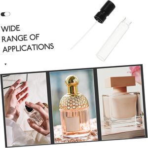 Flacons vaporisateurs miniatures de luxe fantaisie en verre transparent de 1,5 ml et 2 ml, flacons vides pour échantillons de parfum avec atomiseur, sérigraphie - Product Image 3