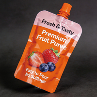 Bolsa con Boquilla Retornable a Prueba de Olores, Suministrada por Fábrica, para Líquidos, 150ml 200ml, para Refrescos, Jugos, Alimentos, Yogur