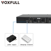 Voxfull Suppresseur de FK-100 Processeur de rétroaction Microphone professionnel Suppresseur de rétroaction pour système de son karaoké