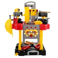 Boîte de valise pour enfants, outils mécaniques transformateur boîte de jouets bricolage établi outils mécaniques tournevis électrique jeu de Table, réparation