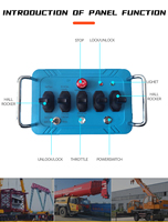 Télécommande à joystick proportionnelle 24V 12V longue portée 5 directions pour machines minières et équipements d'extraction pétrolière