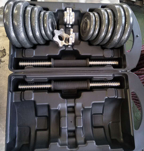 20kg <strong>Free</strong> <strong>Weight</strong> <strong>Weight</strong> Lifting Painted Adjustable Dumbbell Set - Product Image 2