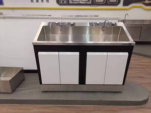 อ่างล้างมือสเตนเลสฆ่าเชื้อ INOX สำหรับโรงแรมและร้านอาหารเครื่องใช้ในห้องปฏิบัติการและโรงพยาบาล - Product Image 6