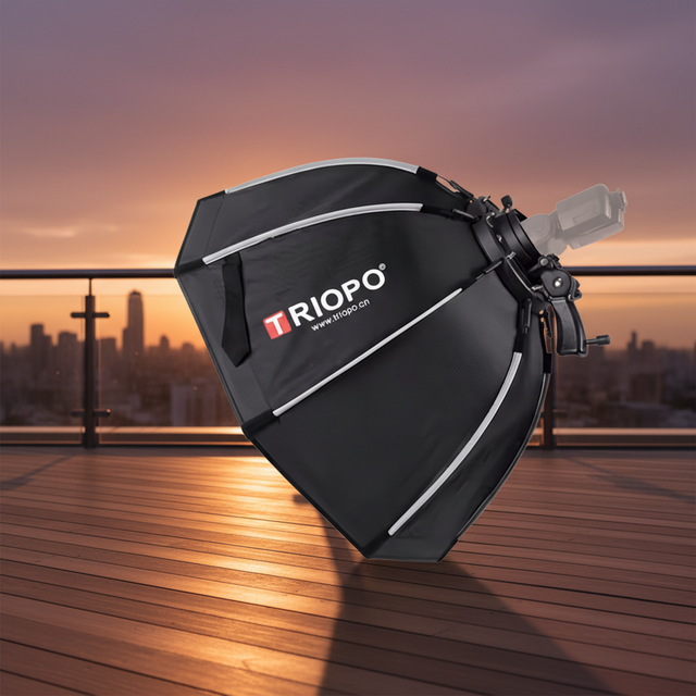 TRIOPO 90cm 120cm Foldable Octagon Softbox Tripod Grip handheld  for God.ox V860III V1 AD200Pro Yongnuo Flash Light quick pack