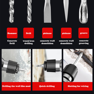 Búa điện Máy khoan điện Máy khoan tác động gia dụng Đa năng công suất cao Máy khoan bê tông công suất cao - Product Image 5