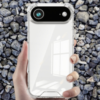 Étui transparent de luxe antichoc en PC et TPU pour iPhone 17 Pro Max, protection optimale pour votre téléphone