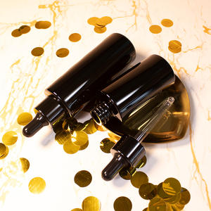 Botella de Vidrio Ámbar Recargable de 10 ml, 30 ml, 100 ml para Aceites Esenciales con Gotero Reductor de Orificio y Tapa Antisabotaje - Product Image 1