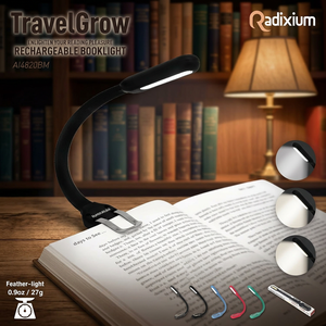 Lámpara de Lectura LED con Clip, Recargable por USB, Flexible, Directo de Fábrica, Blanca, para Uso en Dormitorio - Product Image 3