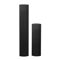 XIDLY XY-3230YZ Noir/Blanc, système de sonorisation PA mono professionnel 30W, enceinte colonne en alliage d'aluminium pour extérieur, étanche IP65, garantie 3 ans