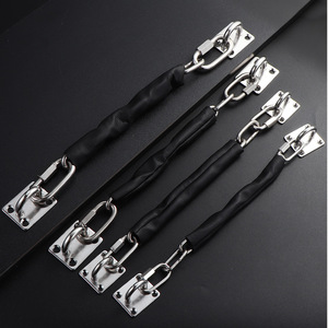 304 Stainless Steel Anti Fall Chain <b>For</b> Glass Door Safety With Easy Installation L Shaped Modern Simple Design - Product Image 1