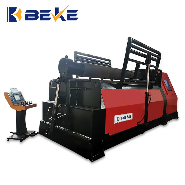 BEKE W12 25x300 0 çelik makaralar hidrolik sac Metal 4 Rolls plaka bükme makinesi haddeleme