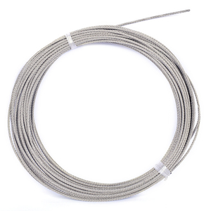 Cable de Acero Inoxidable 304 Personalizado, 7*7 7*19, de Alta Resistencia, Multiusos, Estándar AiSi, Cable de Seguridad Soldado y Cortado - Product Image 1