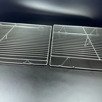 Grille de présentation de viande en acier inoxydable SS304 durable et antirouille pour comptoir professionnel de boucherie et marché frais