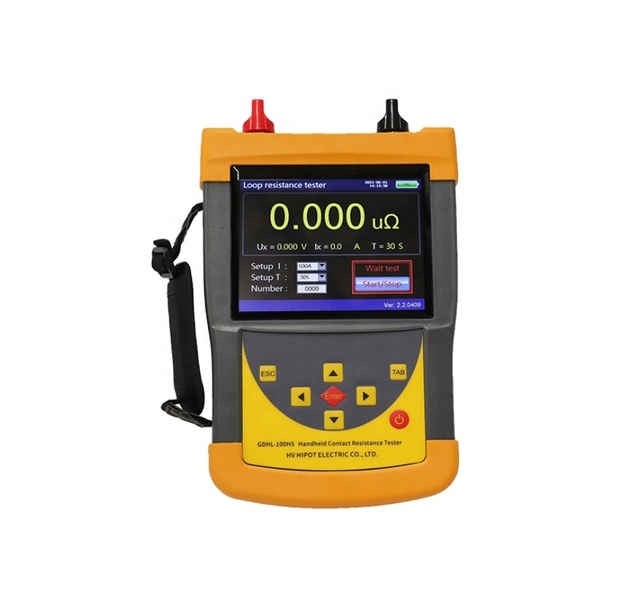 HV HIPOT GDHL-100HS 100A Handheld Resistance Meter Tester Miniature Circuit Breaker Tester