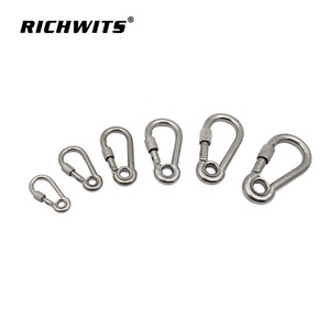 Açılış anahtar-kilit karabina Metal marin donanımı dışında yaylı kanca paslanmaz çelik - Product Image 5