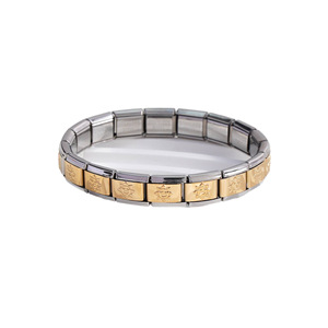 Modular <b>Bracelet</b> Electroplated Gold <b>Silver</b> Alloy Star Pattern Unisex Fashion <b>Bangle</b> Gift Jewelry Chain - Product Image 5