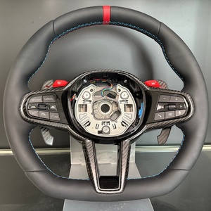 Volant en cuir de performance adaptable pour <span class=keywords><strong>BMW</strong></span> M2 F87 M4 F82 M6 F13 F15 F48 G30 540i <span class=keywords><strong>650</strong></span> G12 G14 G20 - Product Image 2