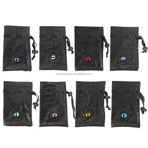 Pochette de dés en oeil de dragon de couleur aléatoire avec logo personnalisé sac fait main à la mode pour ranger les jeux RPG de donjons et de dragons ensemble de dés fantaisie - Product Image 6