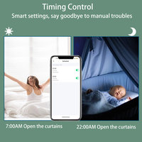 Moteur de store tubulaire automatique WiFi SZMYQ 25 mm 0,8 Nm, charge maximale 4,21 kg, application de maison intelligente, télécommande pour bureau intérieur