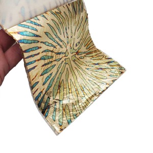 Hoja de papel de hoja de oro abigarrada multicolor, 14x14 cm, 25 piezas por folleto, papel tapiz, hoja de Cobre Dorada decorativa - Product Image 2