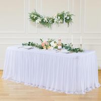 Nappe blanche rectangulaire, nappes de table, résistantes aux taches et aux plis, en polyester lavable, pour les fêtes, les mariages