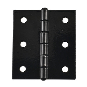Furniture Hinge 51x46mm Black Painted Iron Surface <b>Mount</b> Durable Wooden Box Accessory - Product Image 5