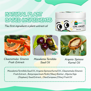 Il piccolo mostro di mamma per bambini e ragazze che fanno festa per arricciare definisce il burro di karité senza permesso migliora i riccioli aggiunge una crema per capelli ricciolente - Product Image 2