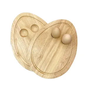 Homsense Manufacturers Wholesales Best Selling Products Wood Breakfast Board Bamboo Breakfast Egg Board