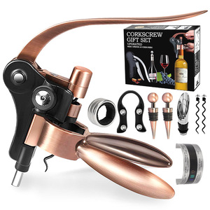 ชุดที่เปิดขวดไวน์แบบไม่ติดที่เปิดขวดไวน์6ชิ้นพร้อมที่ตัดฟอยล์จุกขวด - Product Image 5