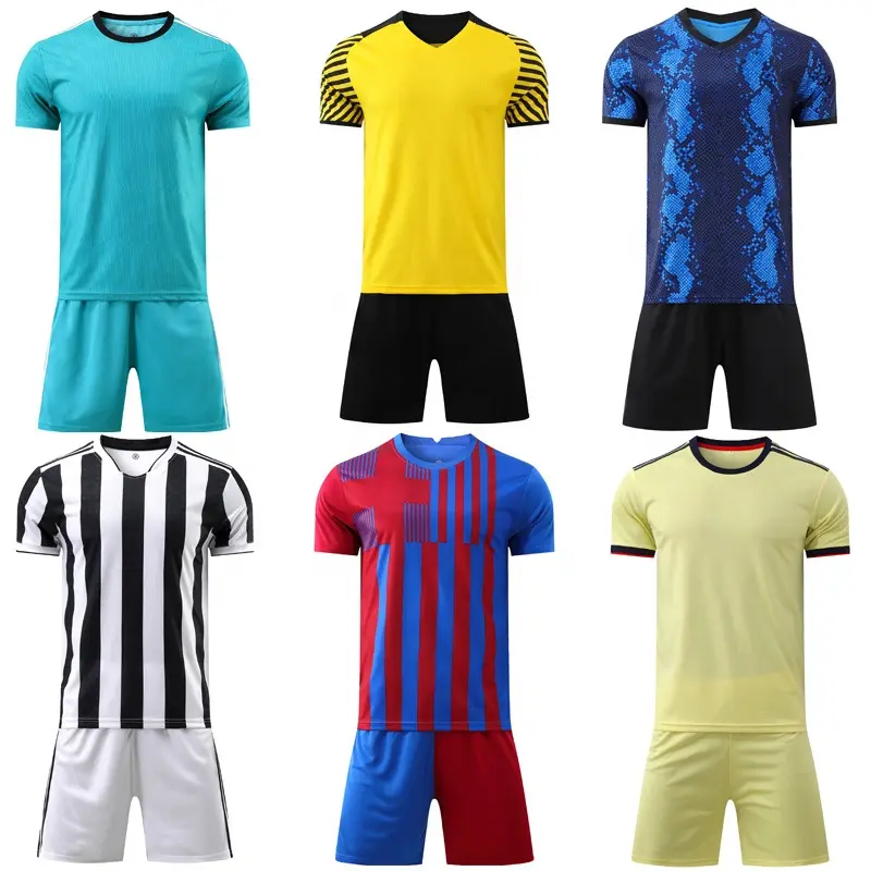 Soccer Jersey Sets Sublimation Soccer Wear For Men's Practice Football Shirts Custom Football Sportswear Soccer Team Uniform