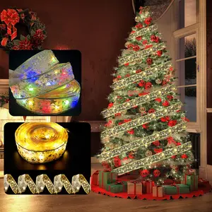 Romantische Geschenken Lint Fee Voor Kerstboom Decoratie Vakanties Indoor Feest Bruiloft Decoratie