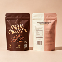 OEM Custom Snackverpakkingen Staande Pouches met Zip Lock, voedselveilige hersluitbare zakken voor chocolade en snoep