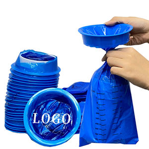 ユルイ工場使い捨て青色医療用飛行機嘔吐袋HDPE素材グラビア印刷カスタマイズ防水携帯用 - Product Image 6