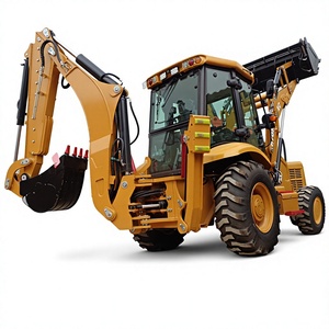 Mini-tracteur chinois officiel XC870HK 4x4 avec pelle rétrocaveuse et chargeuse sur pneus, certifié CE, à vendre - Product Image 1