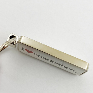 Double-sided Epoxy Metal Zinc Alloy Crystal Rectangular Keychain Accessories Pendant Photo Advertising <strong>Small</strong> <strong>Gift</strong> Model 1023 - Product Image 5
