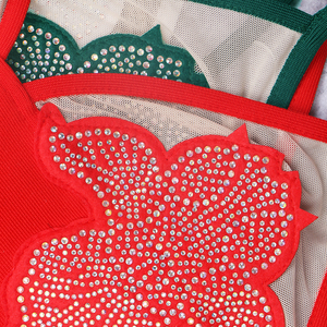 OEM personalizado de fábrica de vendaje de las mujeres de moda sin espalda natural de la isla de fiesta vestidos de invitados de boda - Product Image 6