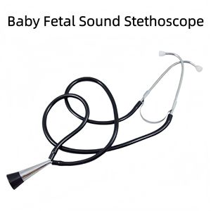 Stéthoscope manuel pour son d'origine fœtale Hp Baby, instrument pour femmes enceintes, matériau en PVC noir - Product Image 5