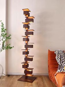 La villa <span class=keywords><strong>lampadaire</strong></span> style japonais <span class=keywords><strong>architecte</strong></span> modèle chambre salon villa art décoration noyer - Product Image 3